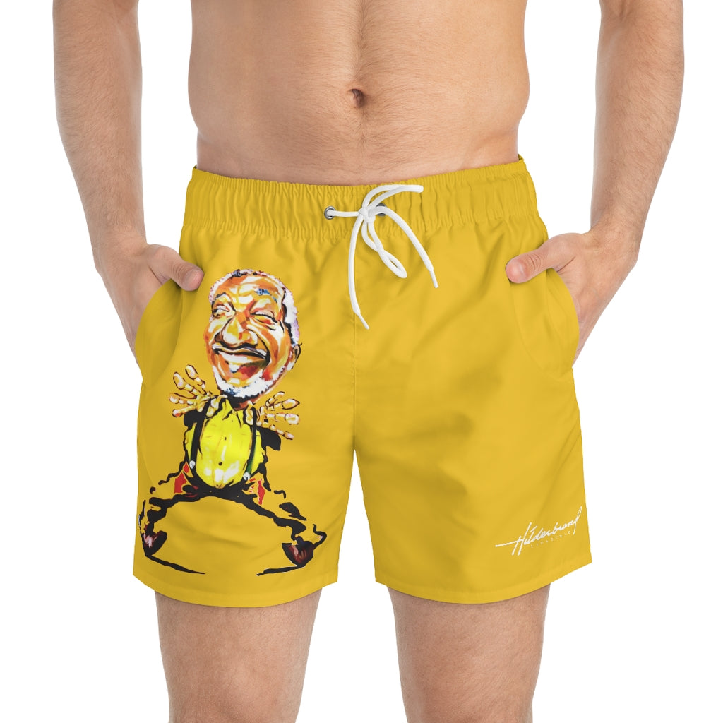 Hilderbrand Lifestyle Boxer Swim Trunks (Canary Redd)