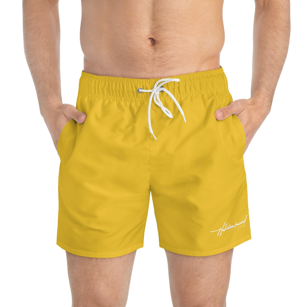 Hilderbrand Lifestyle Boxer Swim Trunks (Mustard)