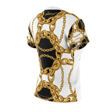 Load image into Gallery viewer, Hilderbrand Lifestyle Black &amp; Gold Links Woman Tee (white)
