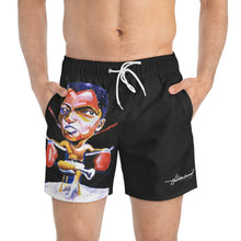 Load image into Gallery viewer, Hilderbrand Lifestyle Boxer Swim Trunks (Black)
